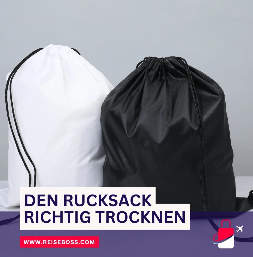 Den Rucksack richtig trocknen