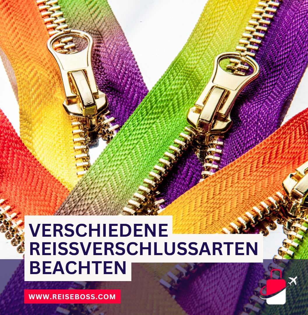 Verschiedene Reißverschlussarten beachten